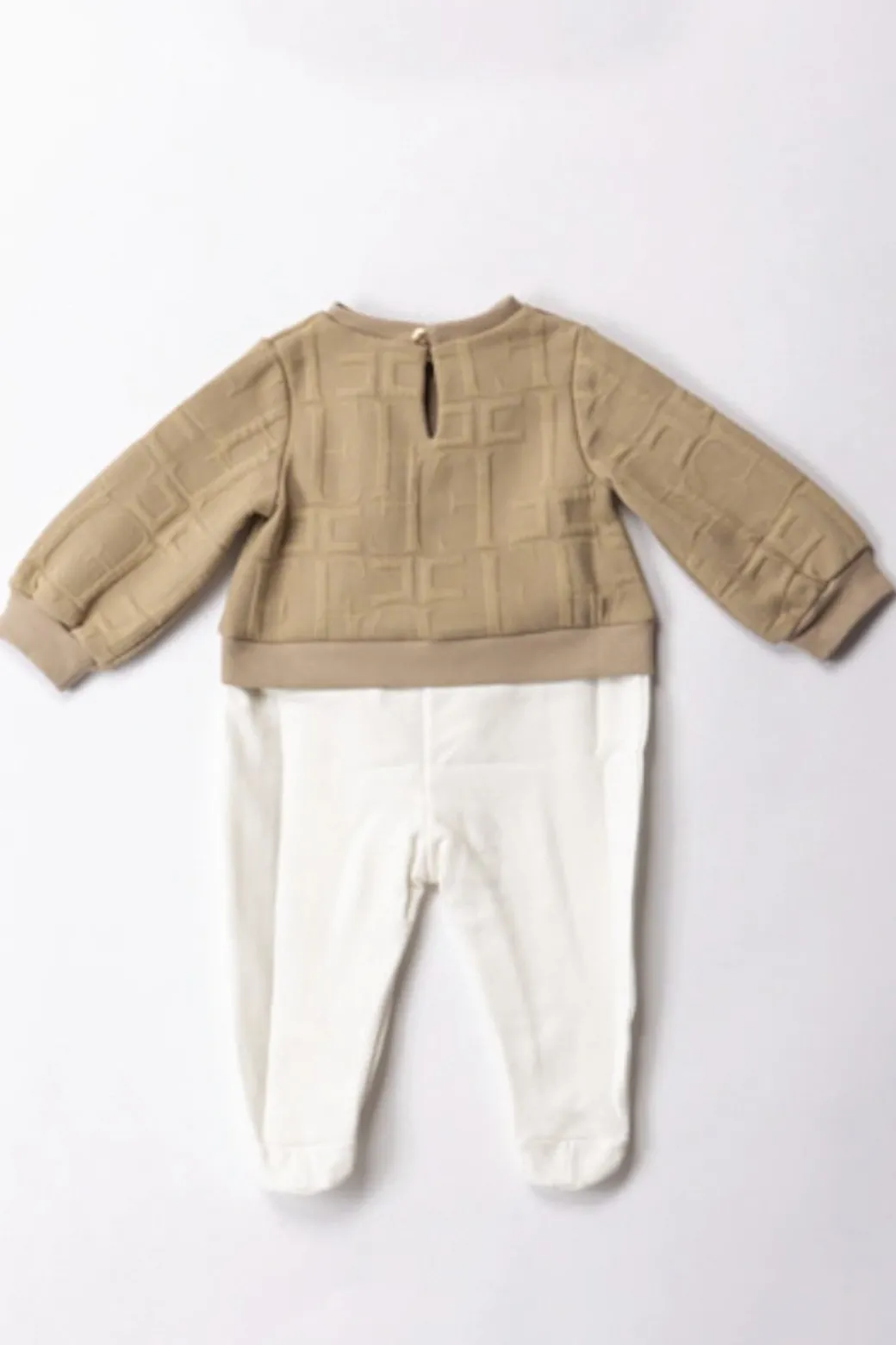 Elisabetta Franchi Bambina Tutina In Felpa con Logo Embossed