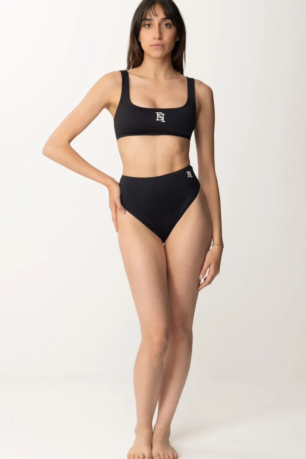 Donna Elisabetta Franchi Bikini con Ricamo Logo Ef