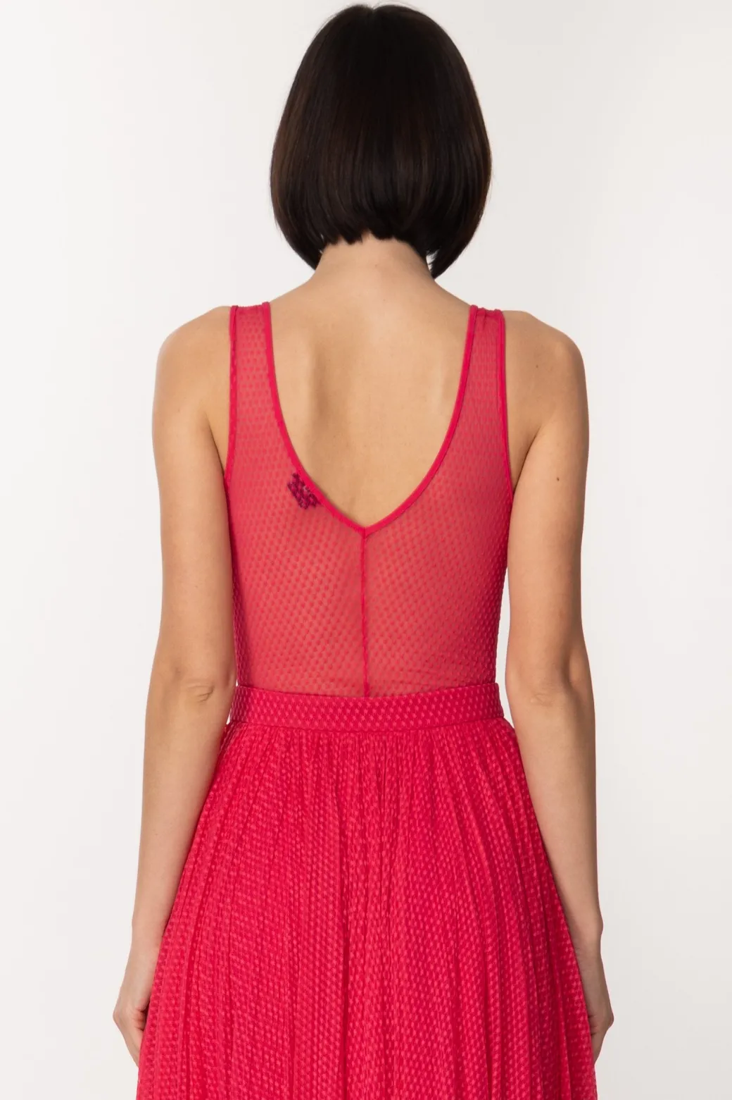 Donna Elisabetta Franchi Body In Tulle Effetto Bustier