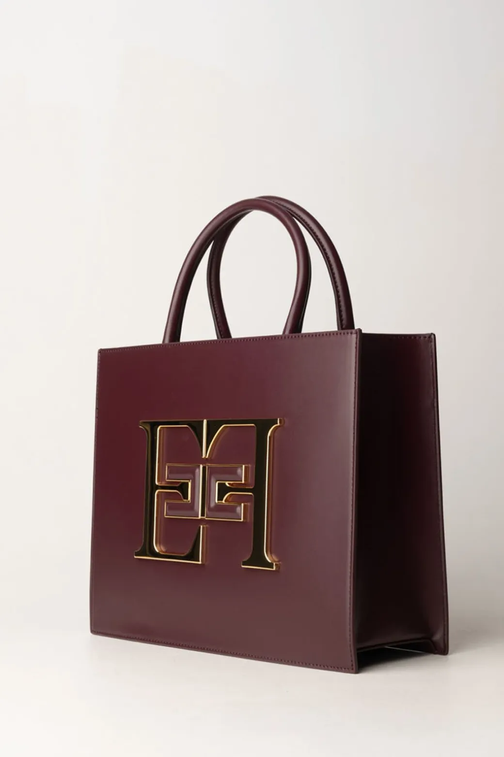 Donna Elisabetta Franchi Borsa a Mano Media con Logo