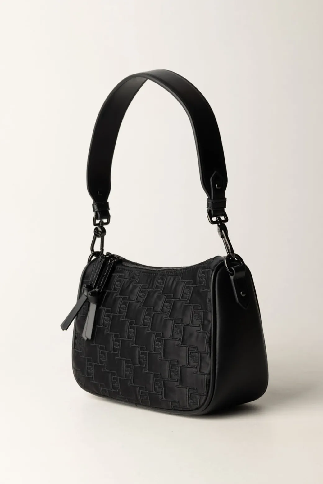 Donna Elisabetta Franchi Borsa a Spalla Piccola In Raso Ricamato