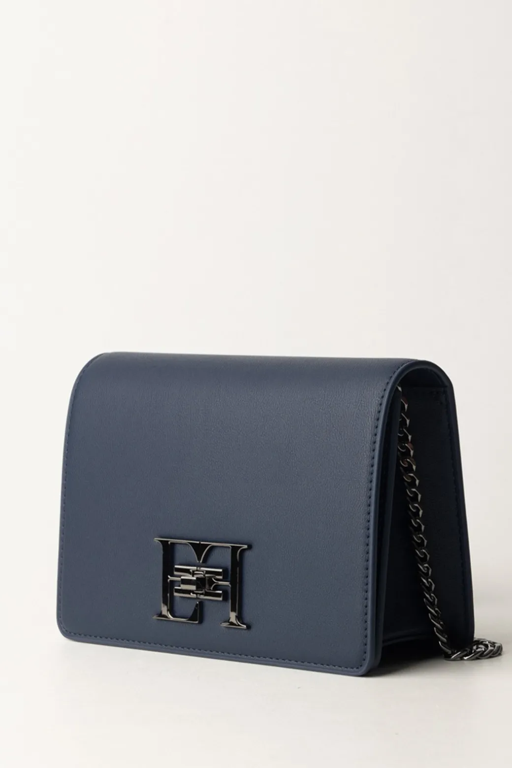 Donna Elisabetta Franchi Borsa a Tracolla con Logo In Metallo