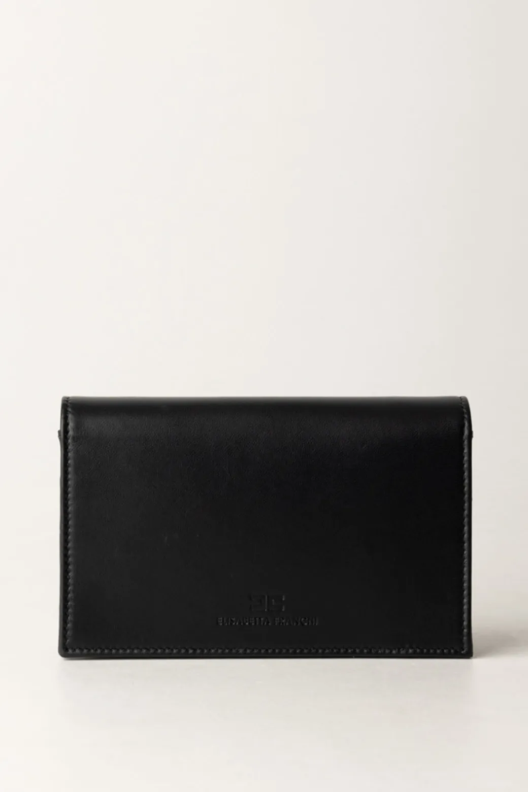 Donna Elisabetta Franchi Borsa a Tracolla In Nappa con Placca Logo