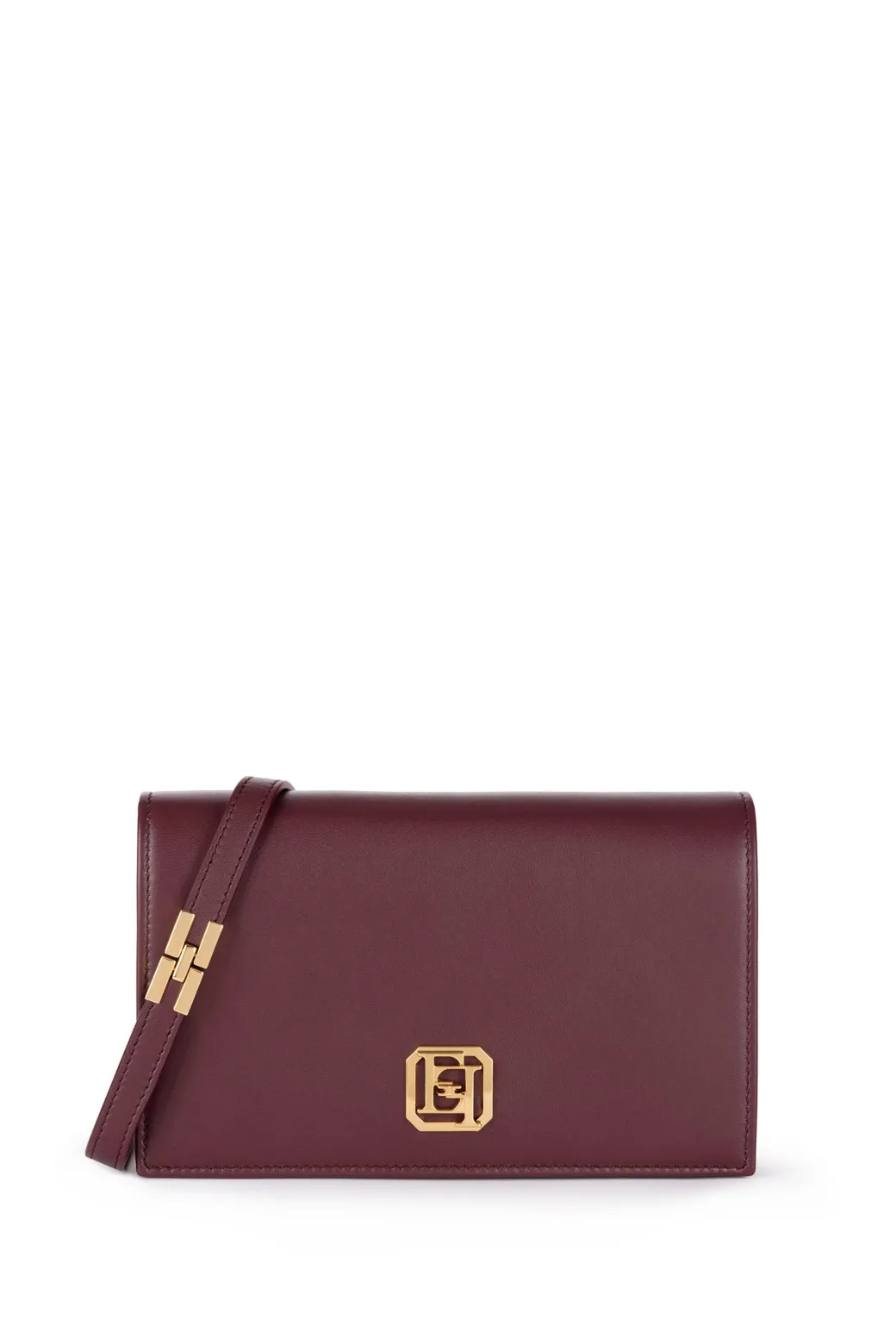 Donna Elisabetta Franchi Borsa a Tracolla In Nappa con Placca Logo