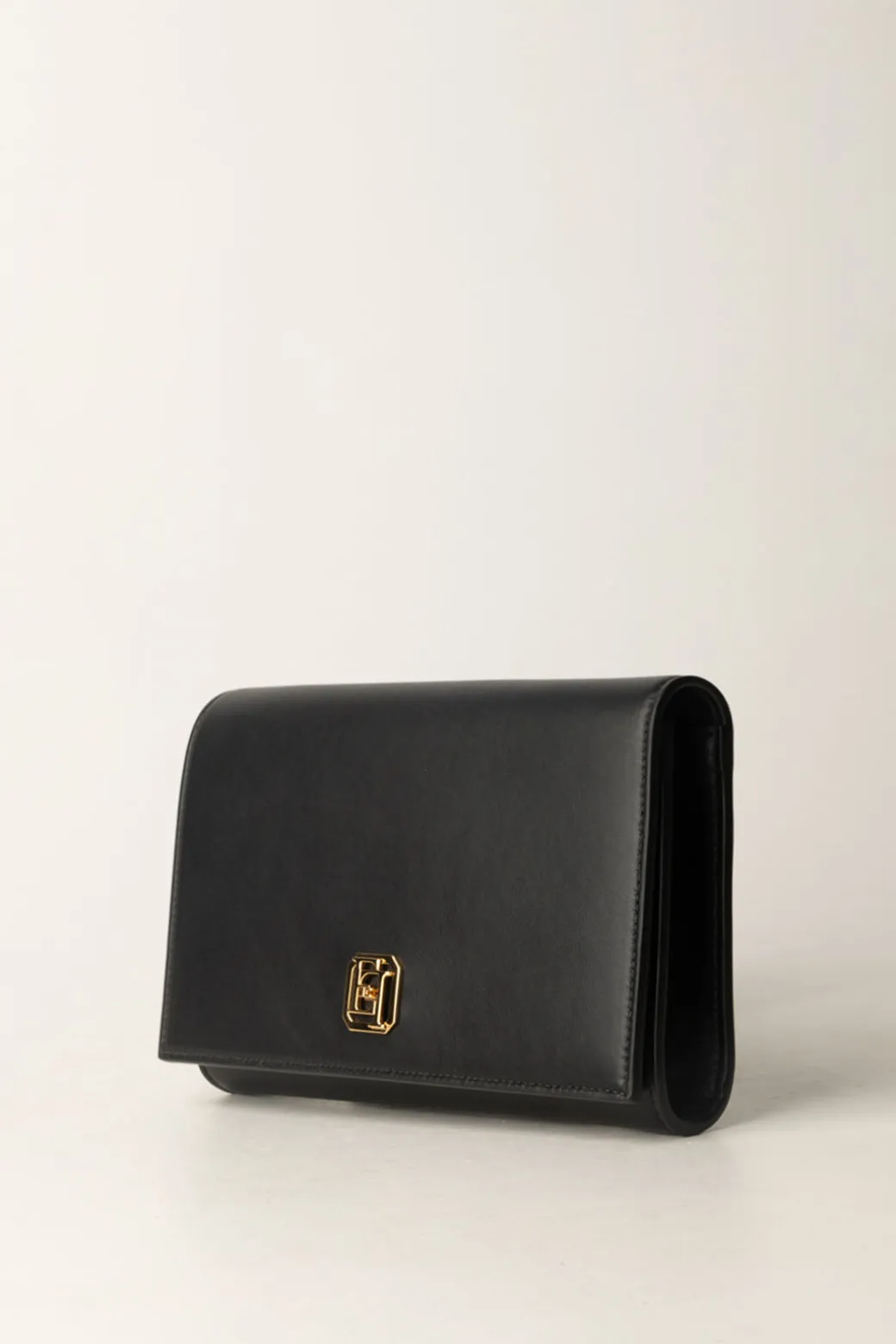 Donna Elisabetta Franchi Borsa Baguette In Nappa con Placca Logo