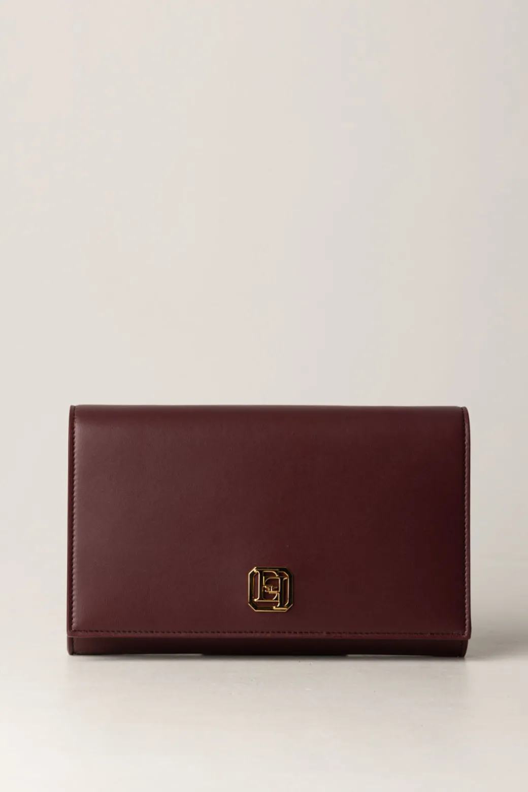 Donna Elisabetta Franchi Borsa Baguette In Nappa con Placca Logo