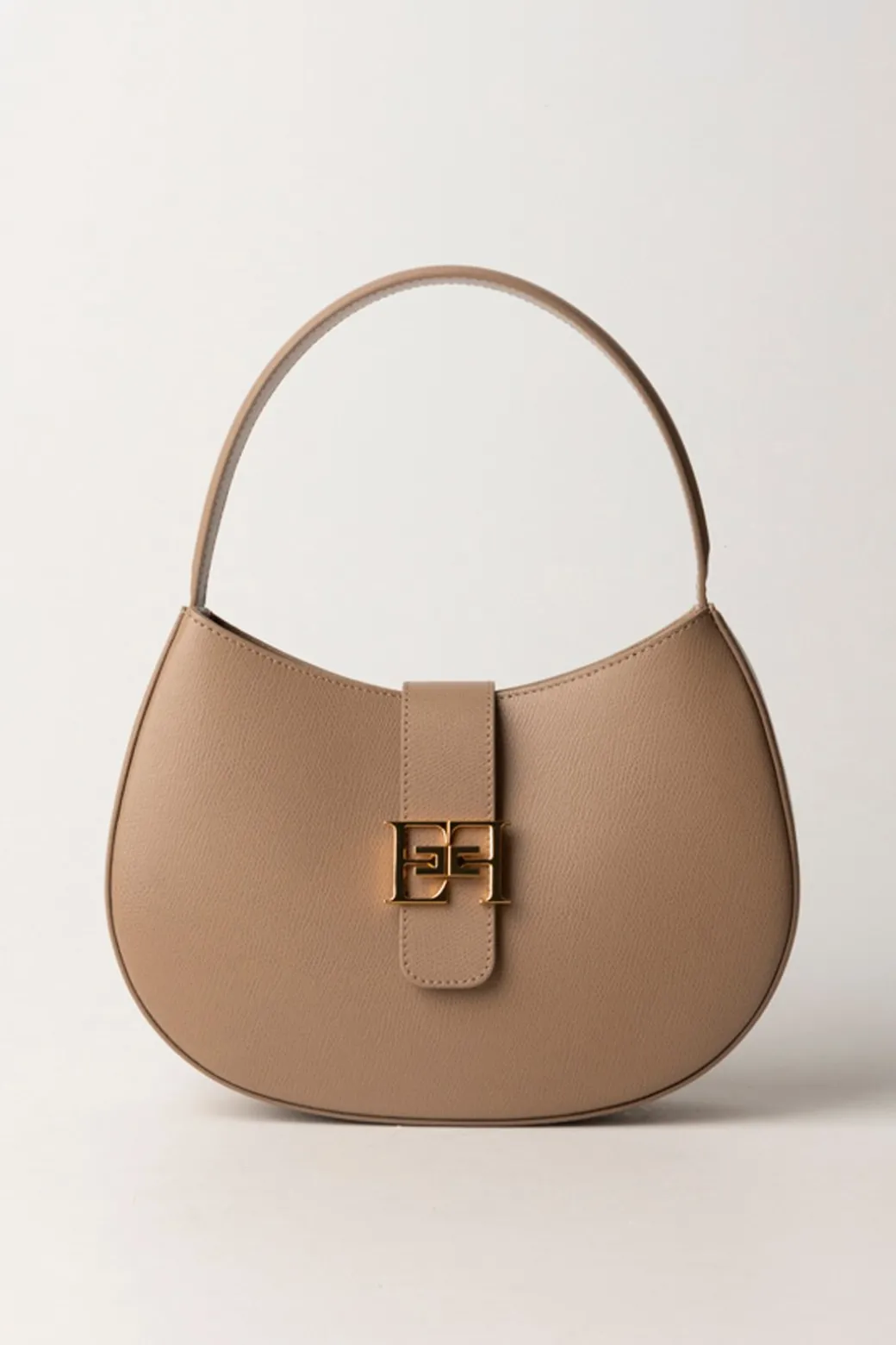 Donna Elisabetta Franchi Borsa Hobo Grande con Logo