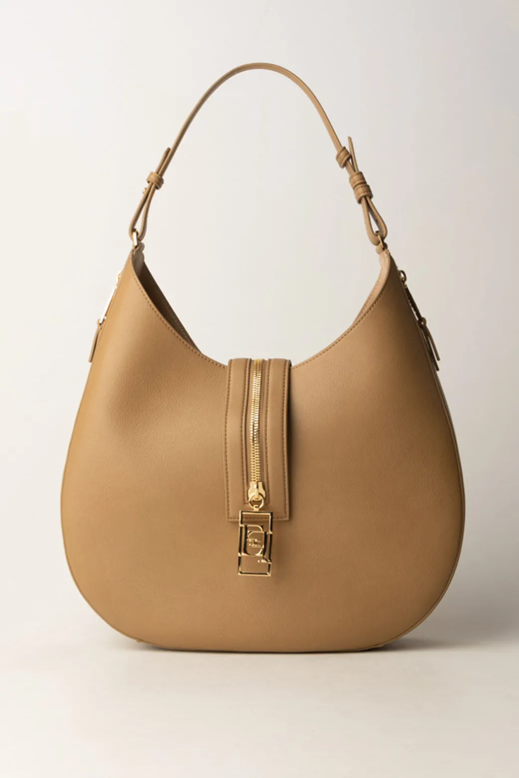 Donna Elisabetta Franchi Borsa Hobo Grande Pelle con Zip
