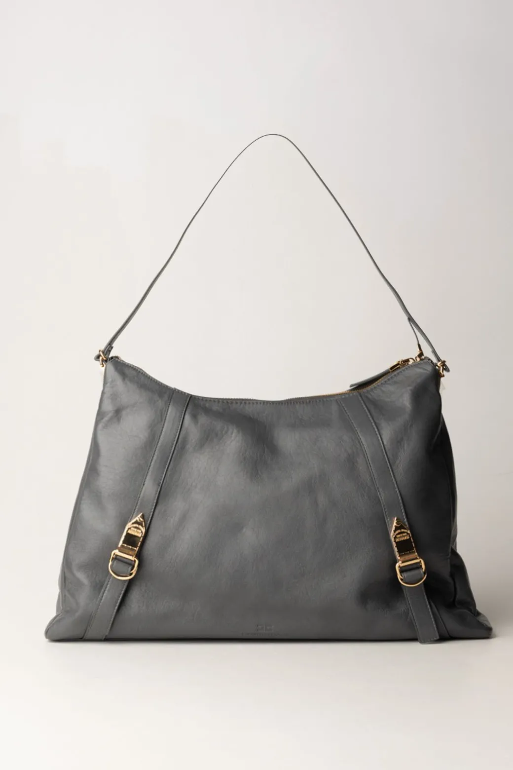 Donna Elisabetta Franchi Borsa Hobo In Nappa Lucida