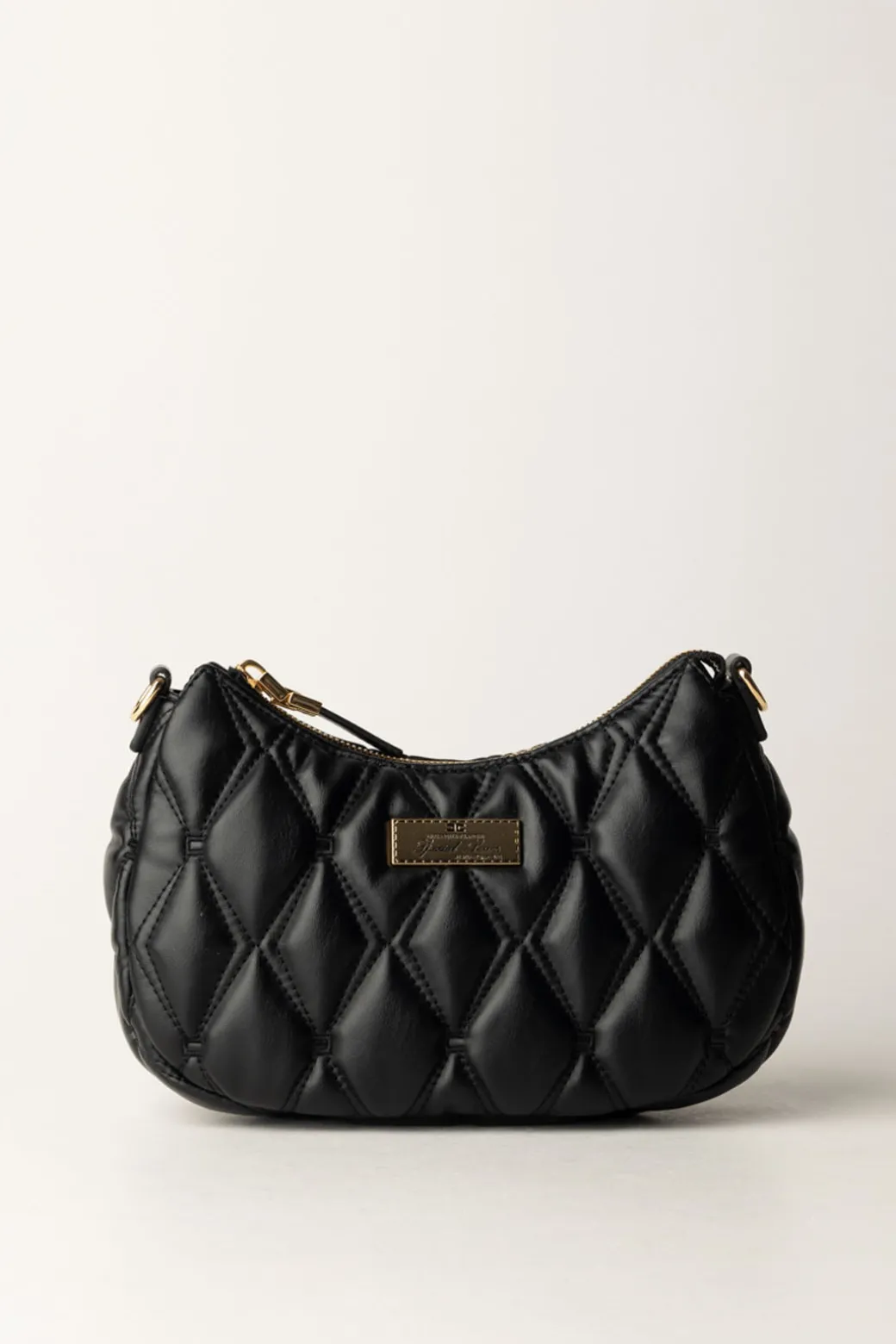 Donna Elisabetta Franchi Borsa Hobo In Tessuto Embossed con Lettering