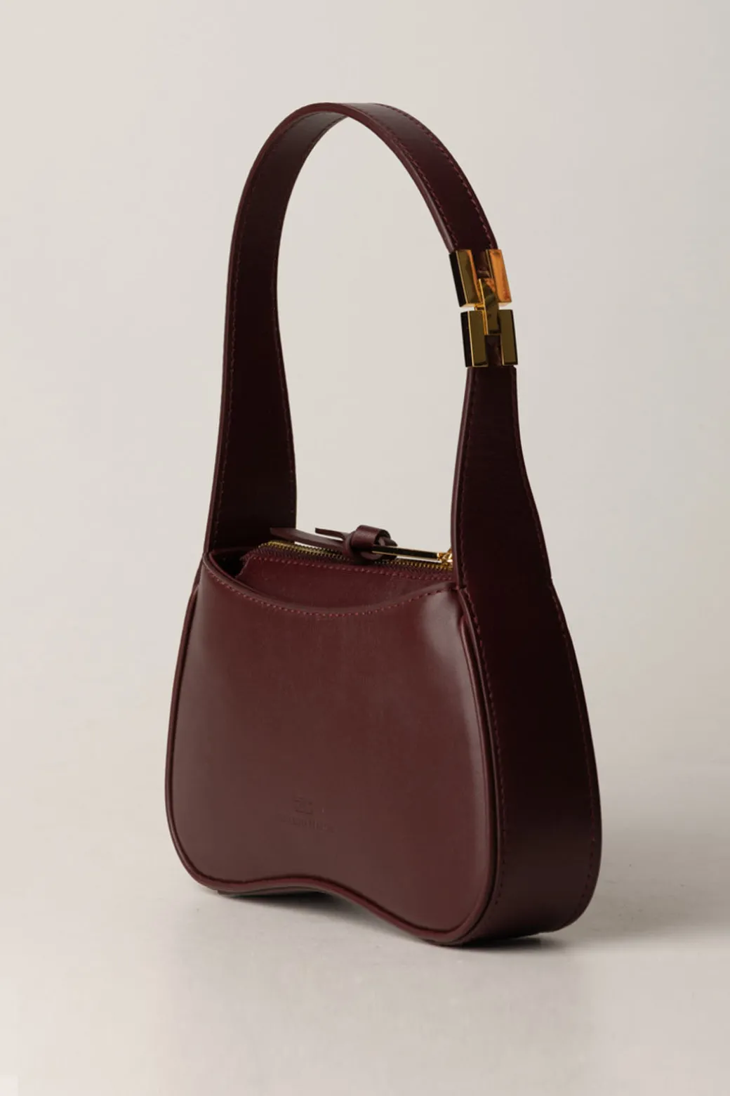 Donna Elisabetta Franchi Borsa Hobo Mini In Nappa Lucida