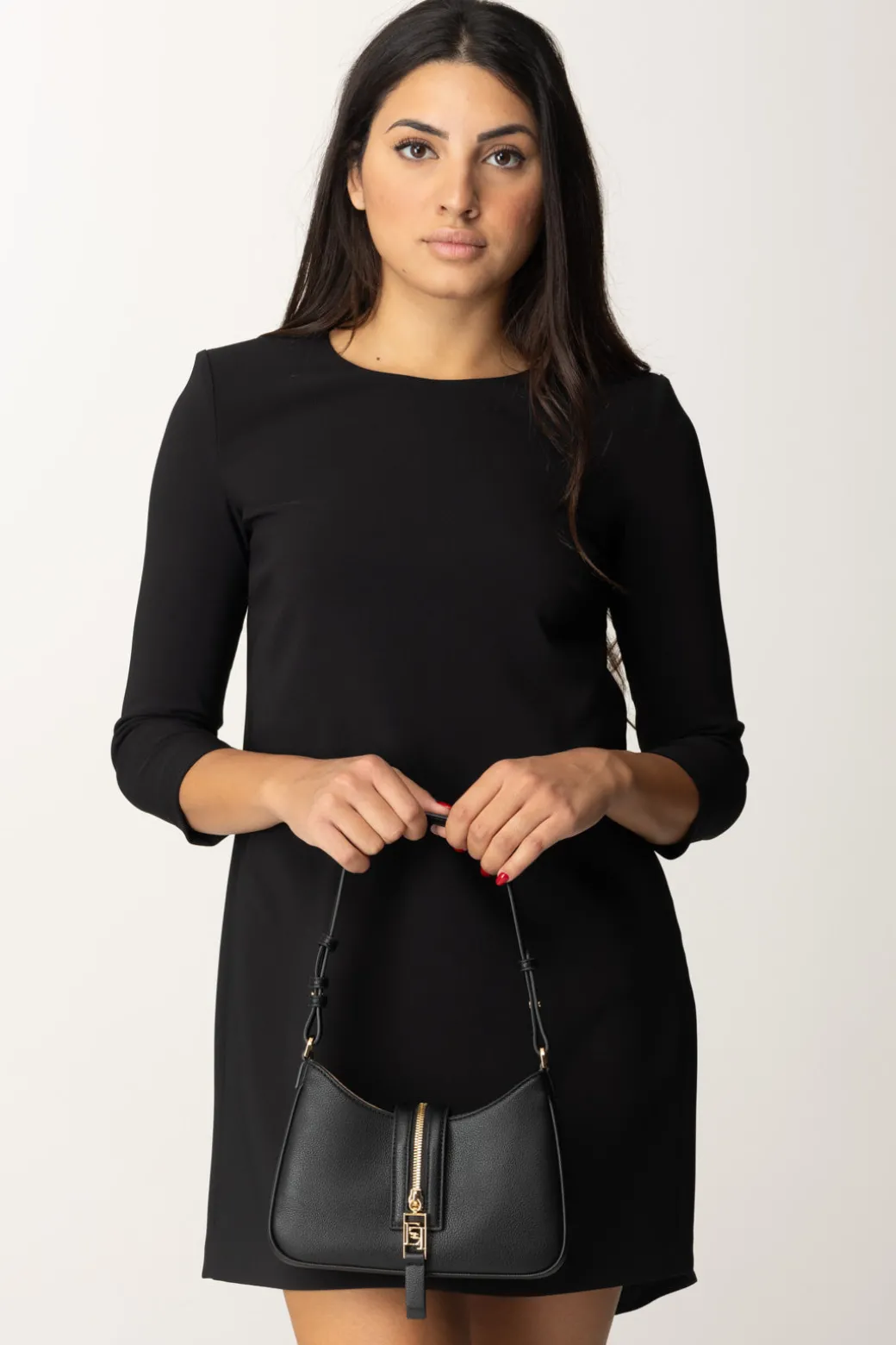 Donna Elisabetta Franchi Borsa Hobo Piccola con Zip