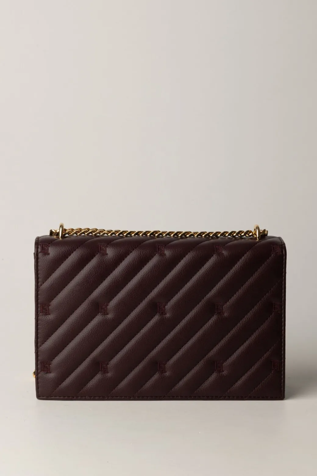 Donna Elisabetta Franchi Borsa Trapuntata Grande con Loghi