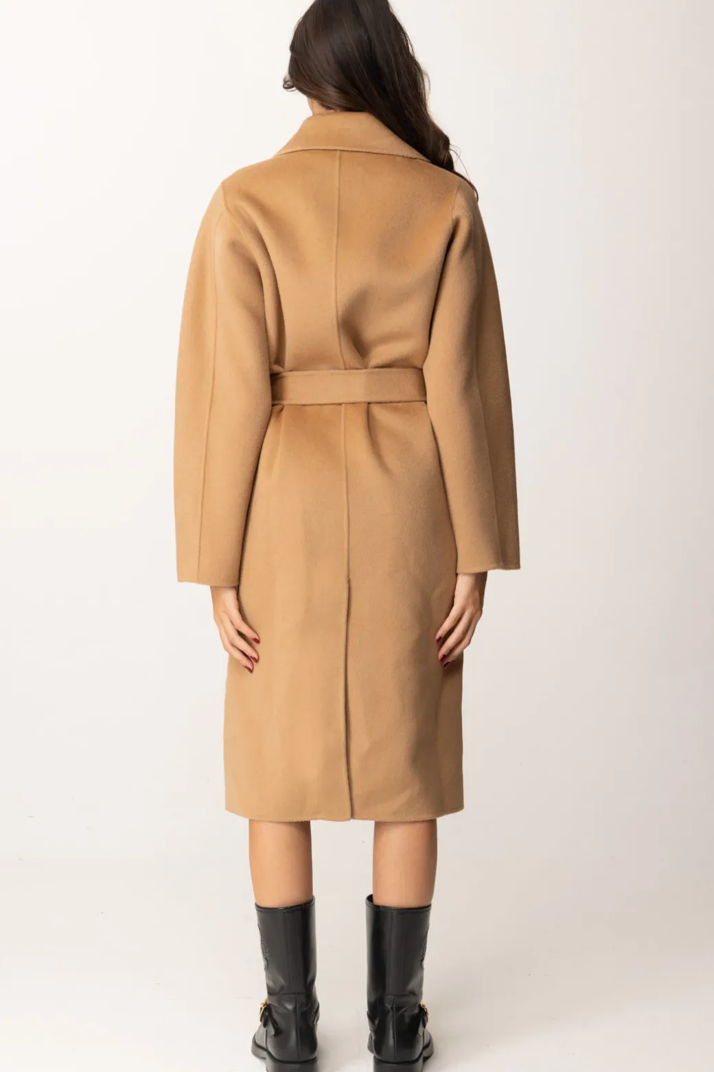 Donna Elisabetta Franchi Cappotto Vestaglia In Lana