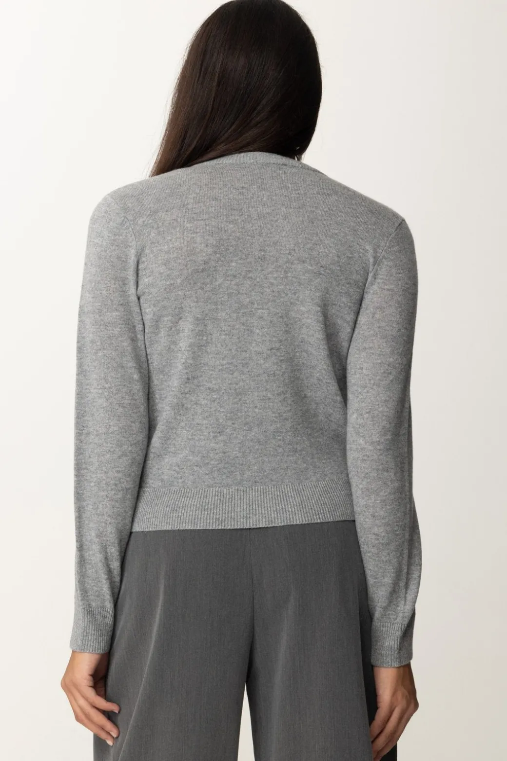 elisabetta_franchi_cardigan_con_bottoni_goldgrigio_melange_4.webp Donna Elisabetta Franchi Cardigan con Bottoni Gold