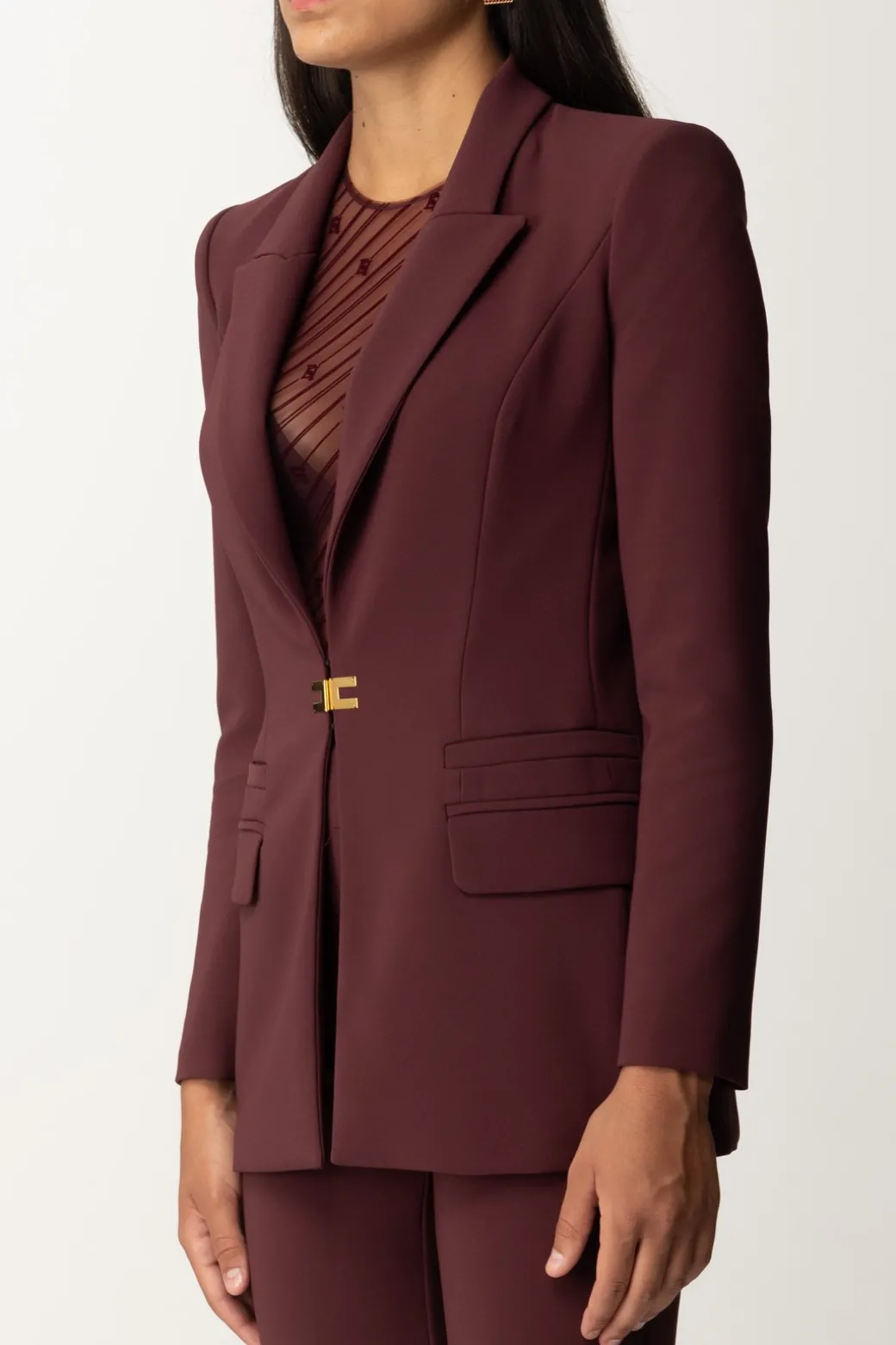 Donna Elisabetta Franchi Completo Giacca e Pantalone con Logo