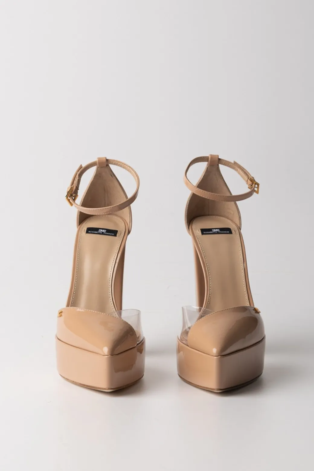 Donna Elisabetta Franchi Décolleté con Plateau e Dettagli In Pvc