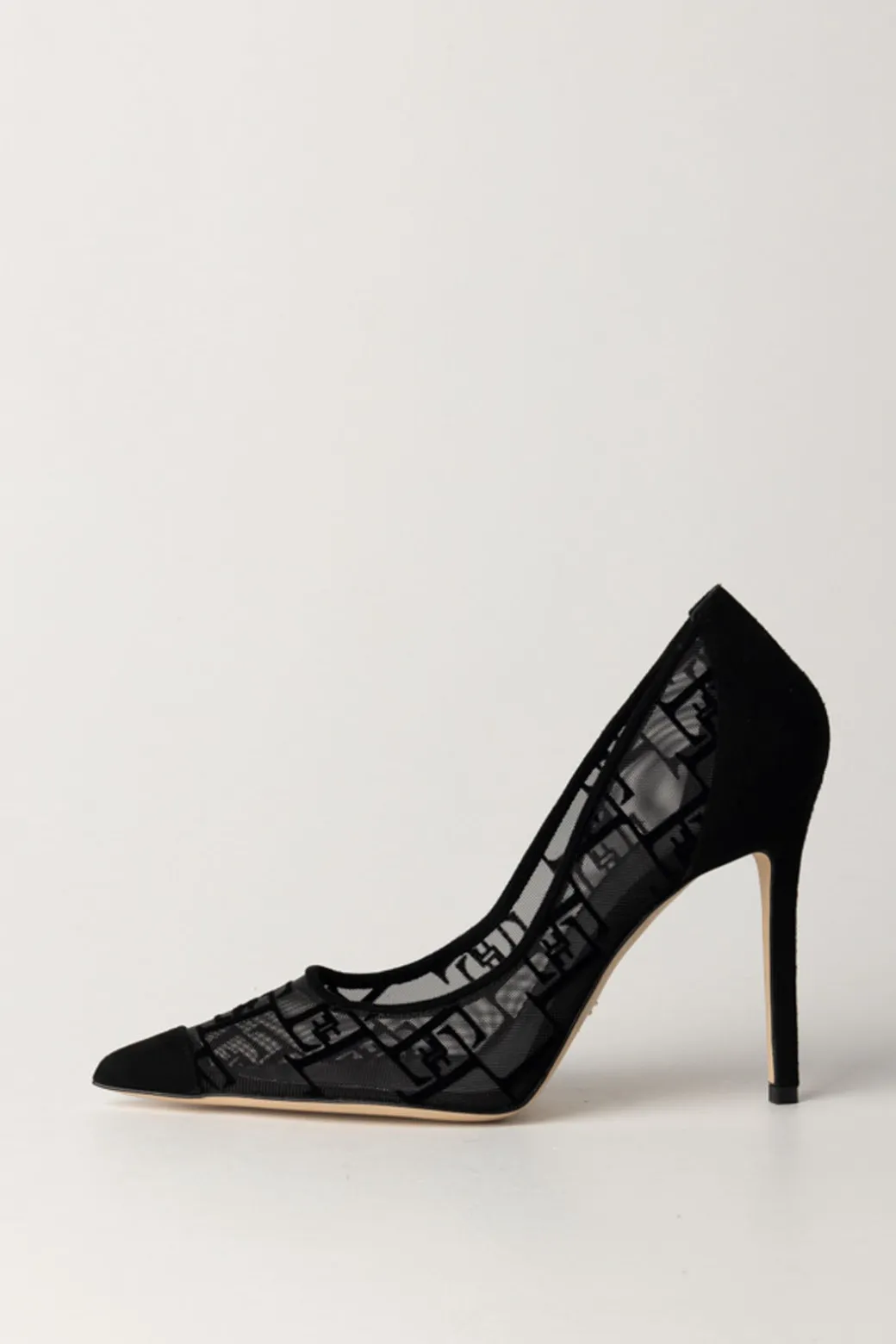 Donna Elisabetta Franchi Décolleté Scamosciate In Tulle