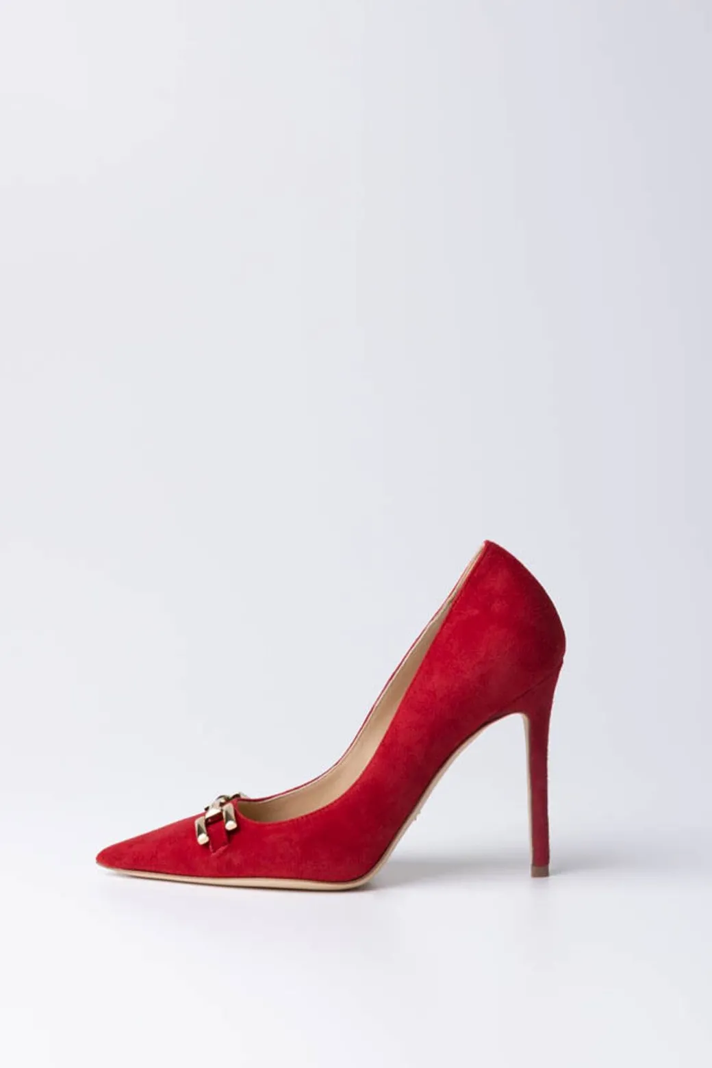Donna Elisabetta Franchi Decolletes In Camoscio con Logo
