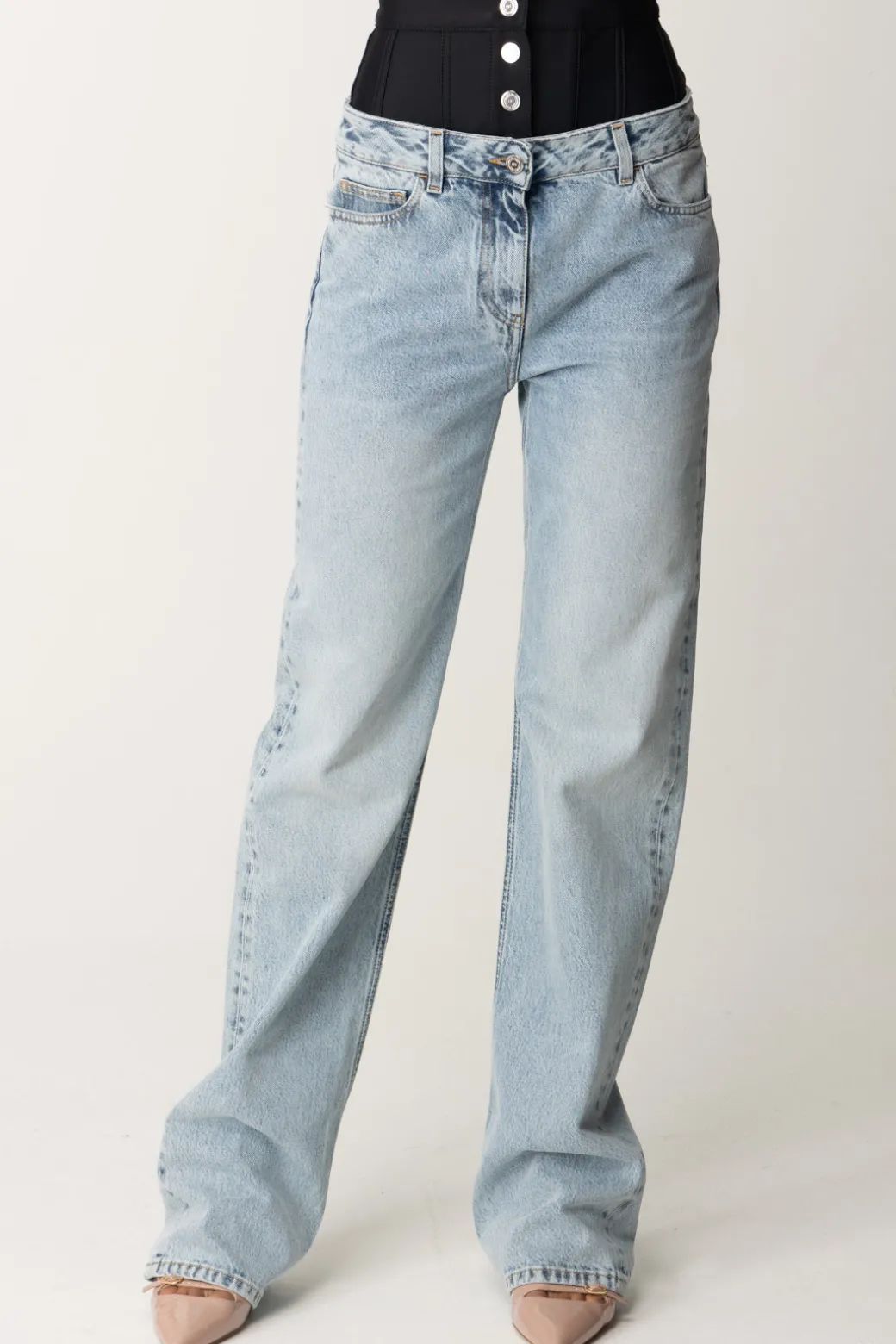 Donna Elisabetta Franchi Jeans con Corsetto