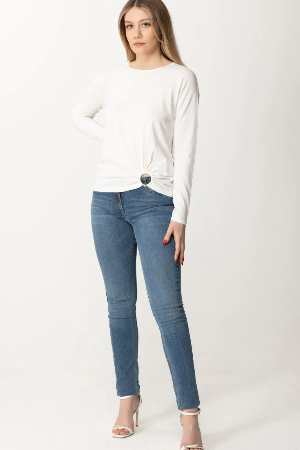 Donna Elisabetta Franchi Maglia con Anello