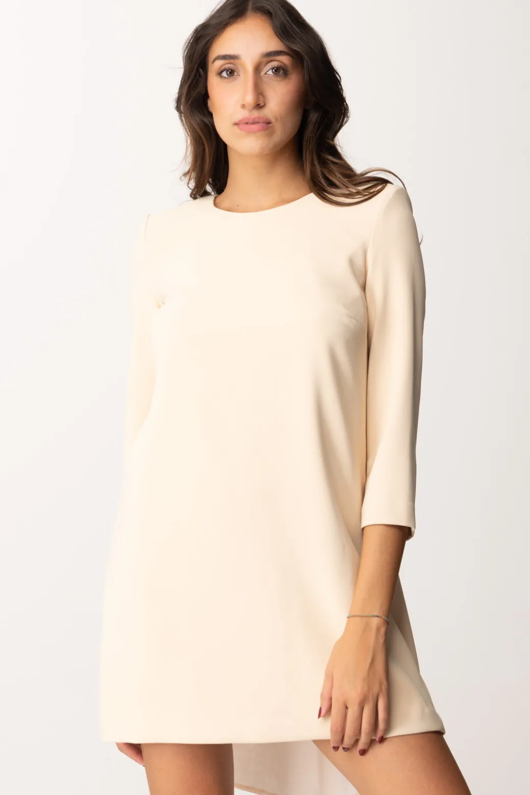 Donna Elisabetta Franchi Mini Abito con Inserto In Vela