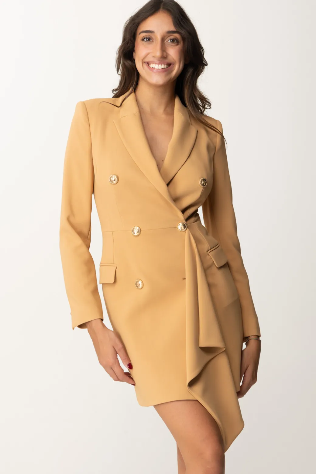 Donna Elisabetta Franchi Mini Abito Giacca con Ruche