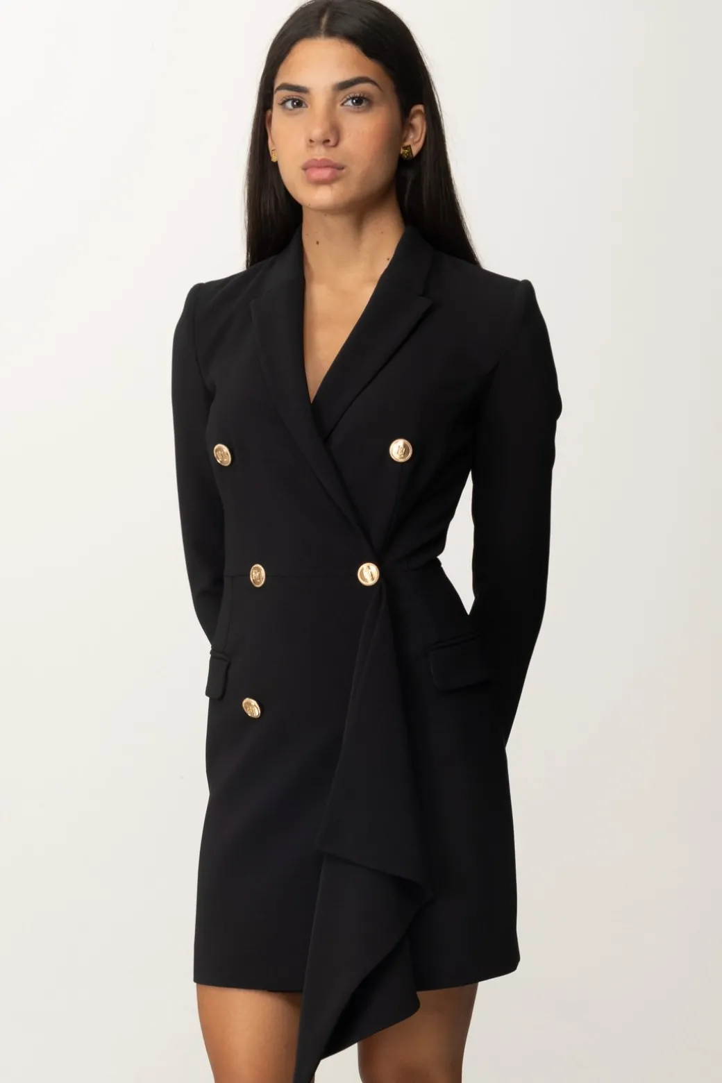 Donna Elisabetta Franchi Mini Abito Giacca con Ruche