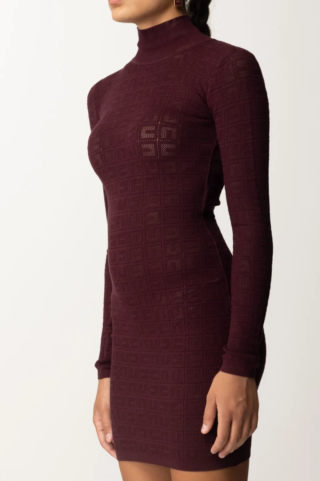 elisabetta_franchi_mini_abito_in_punto_rete_con_pattern_logo_rouge_noirrouge_noir_3.webp Donna Elisabetta Franchi Mini Abito In Punto Rete con Pattern Logo