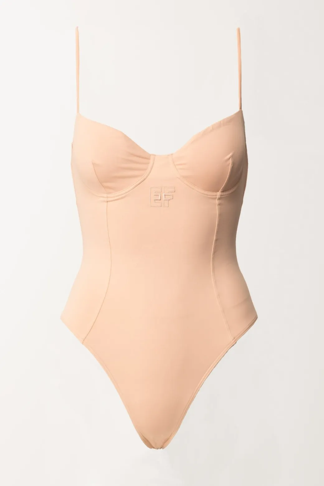 Donna Elisabetta Franchi Monokini con Taglio Coppe e Logo