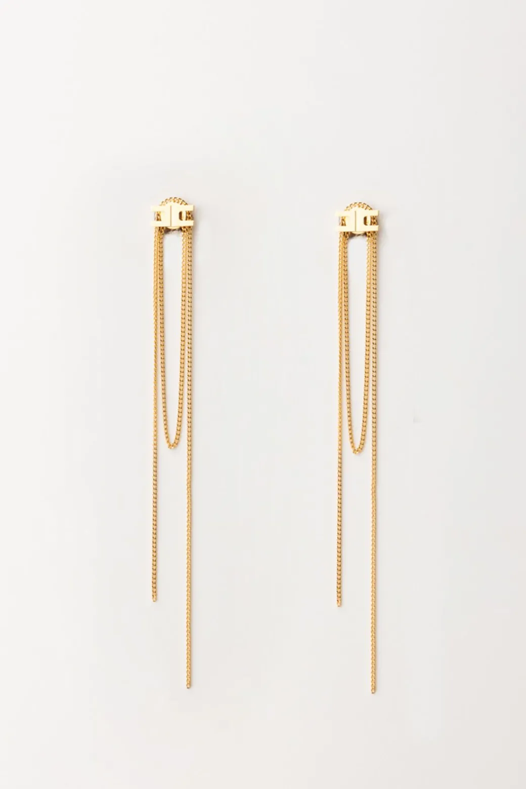 Donna Elisabetta Franchi Orecchini Logo Pendenti