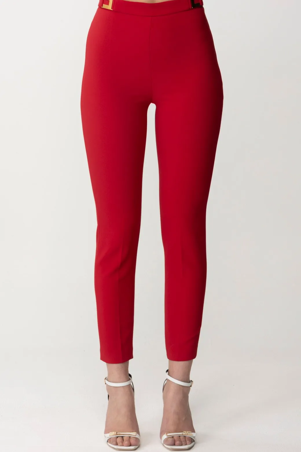 Donna Elisabetta Franchi Pantalone con Placche Logate