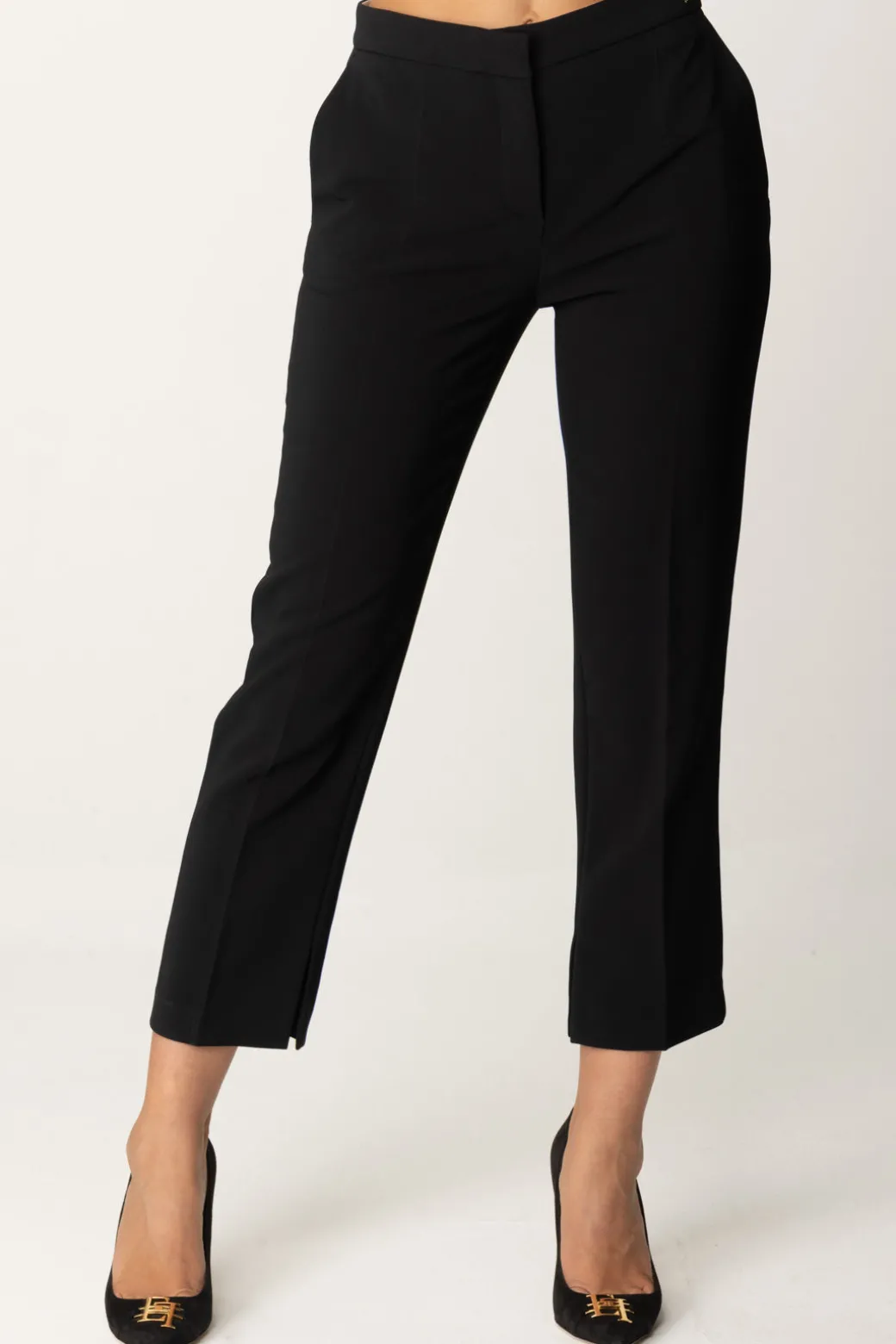 Donna Elisabetta Franchi Pantalone con Spacchetti