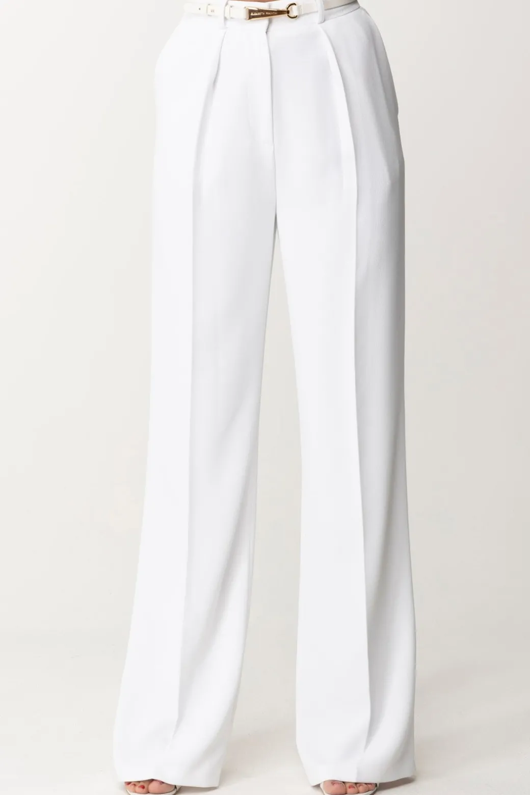 Donna Elisabetta Franchi Pantalone Dritti con Cintura