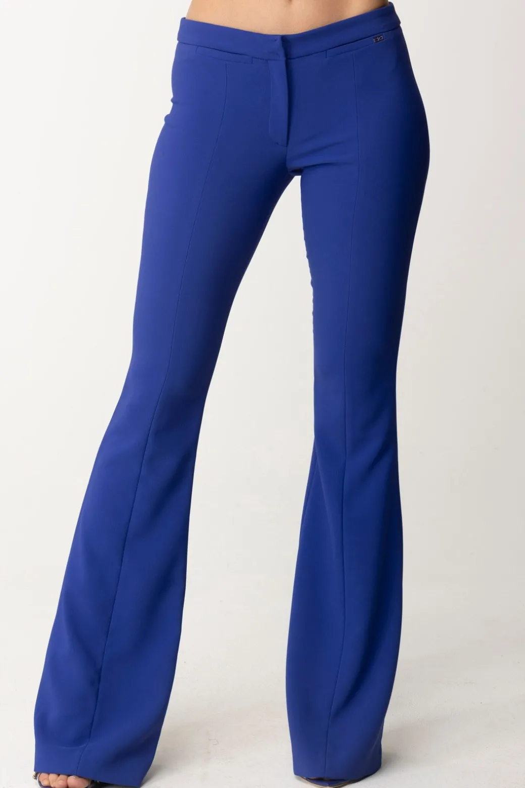 Donna Elisabetta Franchi Pantaloni a Zampa In Crepe