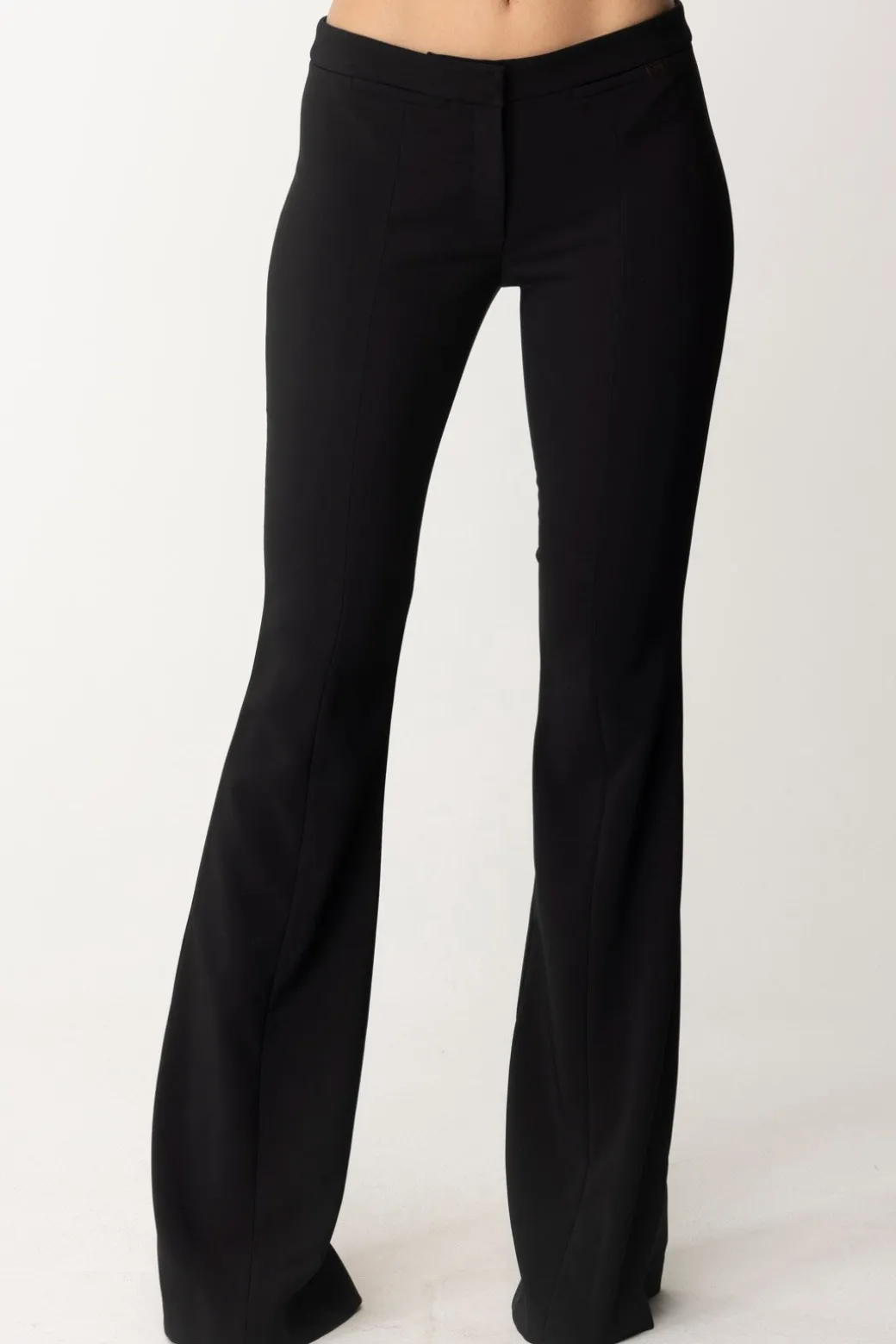 Donna Elisabetta Franchi Pantaloni a Zampa In Crepe
