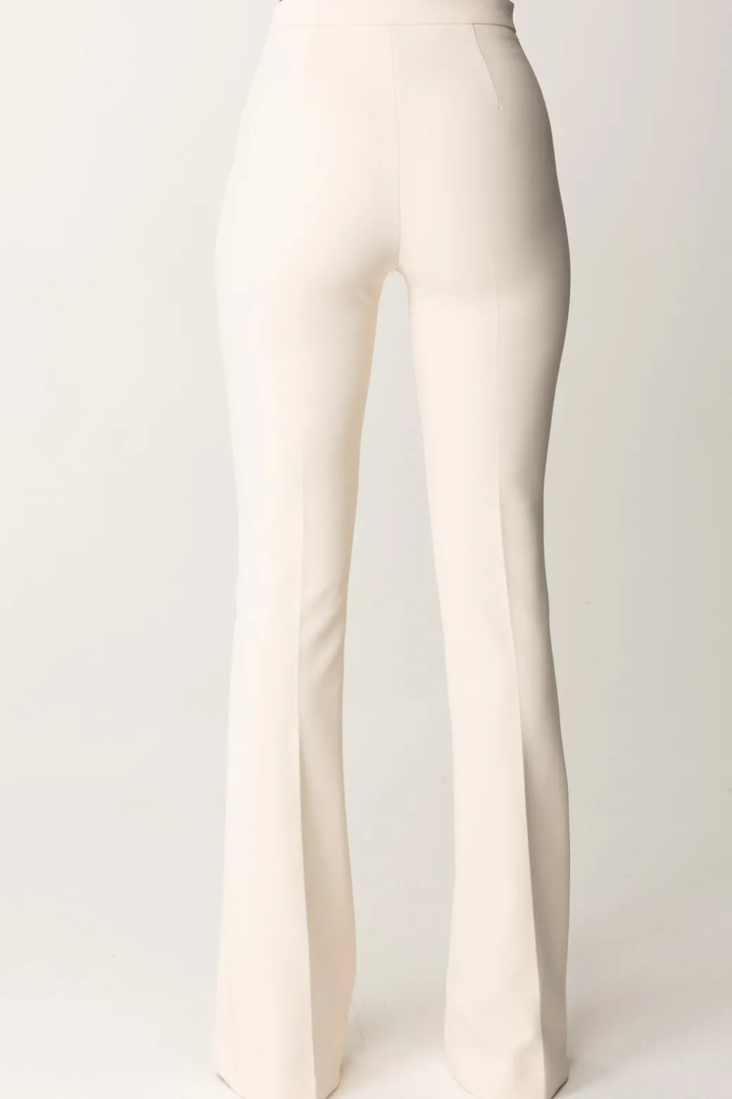 Donna Elisabetta Franchi Pantaloni In Crepe Stretch con Morsetto In Vita