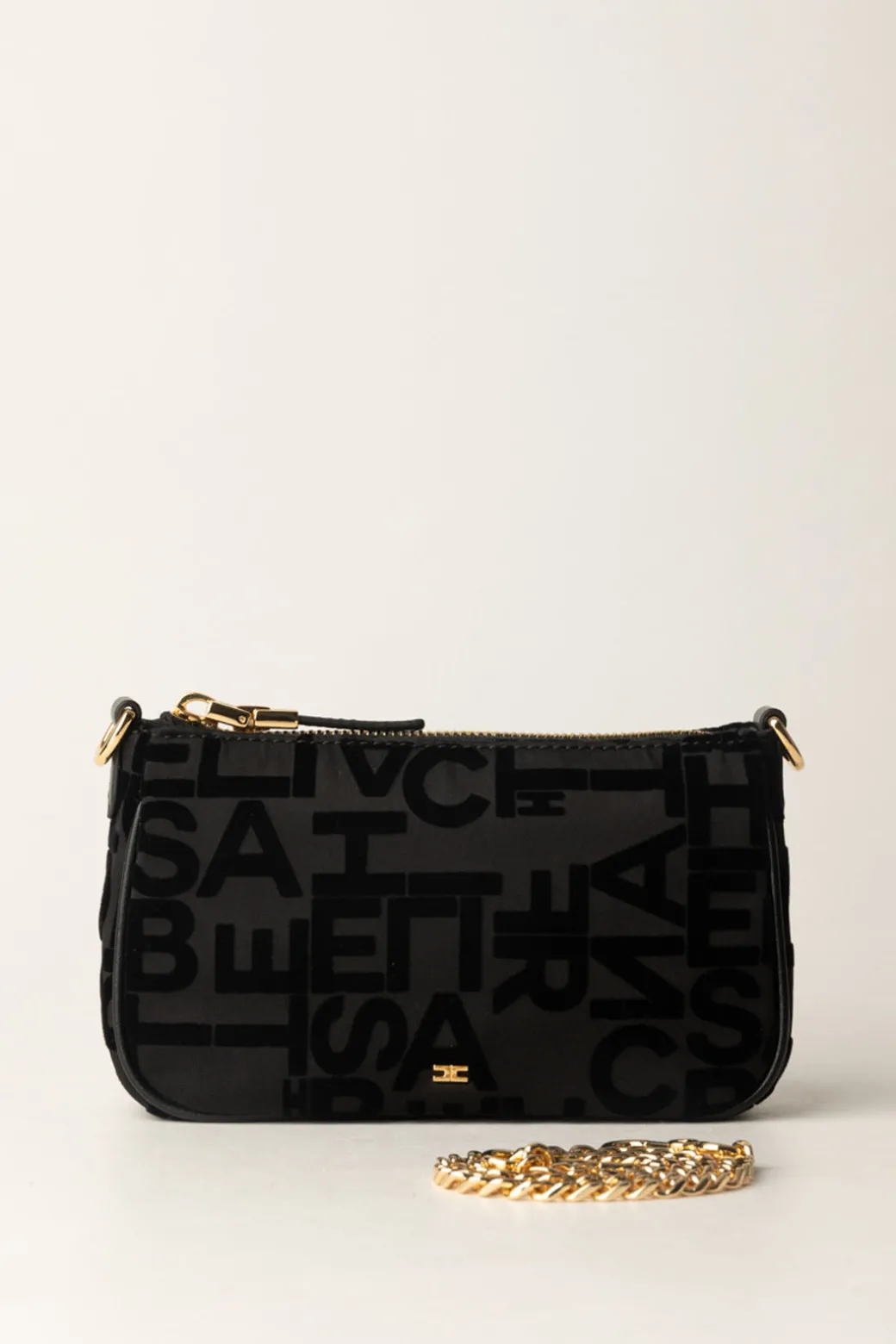 Donna Elisabetta Franchi Pochette Lettering con Tracolla