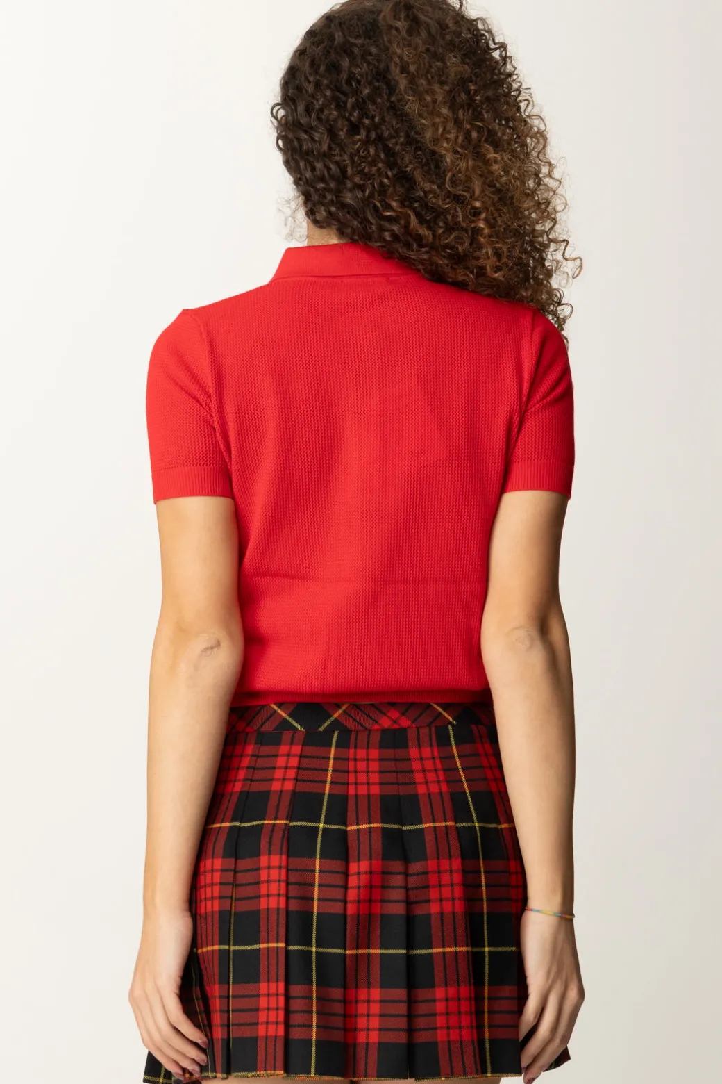 Donna Elisabetta Franchi Polo In Maglia con Logo Special Series