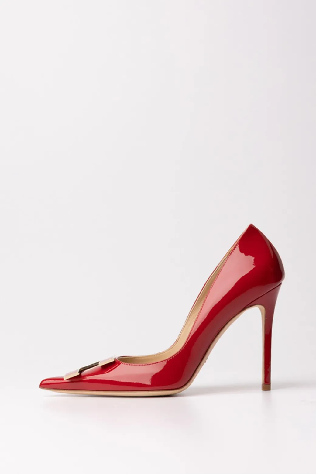 Donna Elisabetta Franchi Pumps In Vernice con Logo