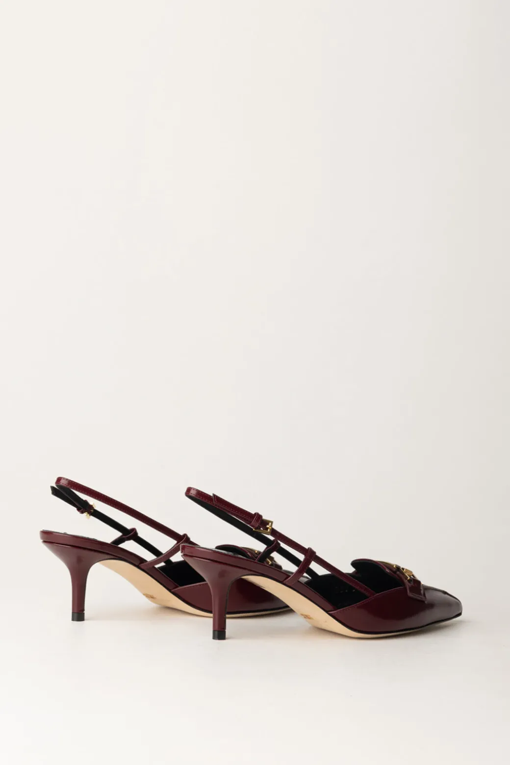 Donna Elisabetta Franchi Slingback In Pelle con Morsetto