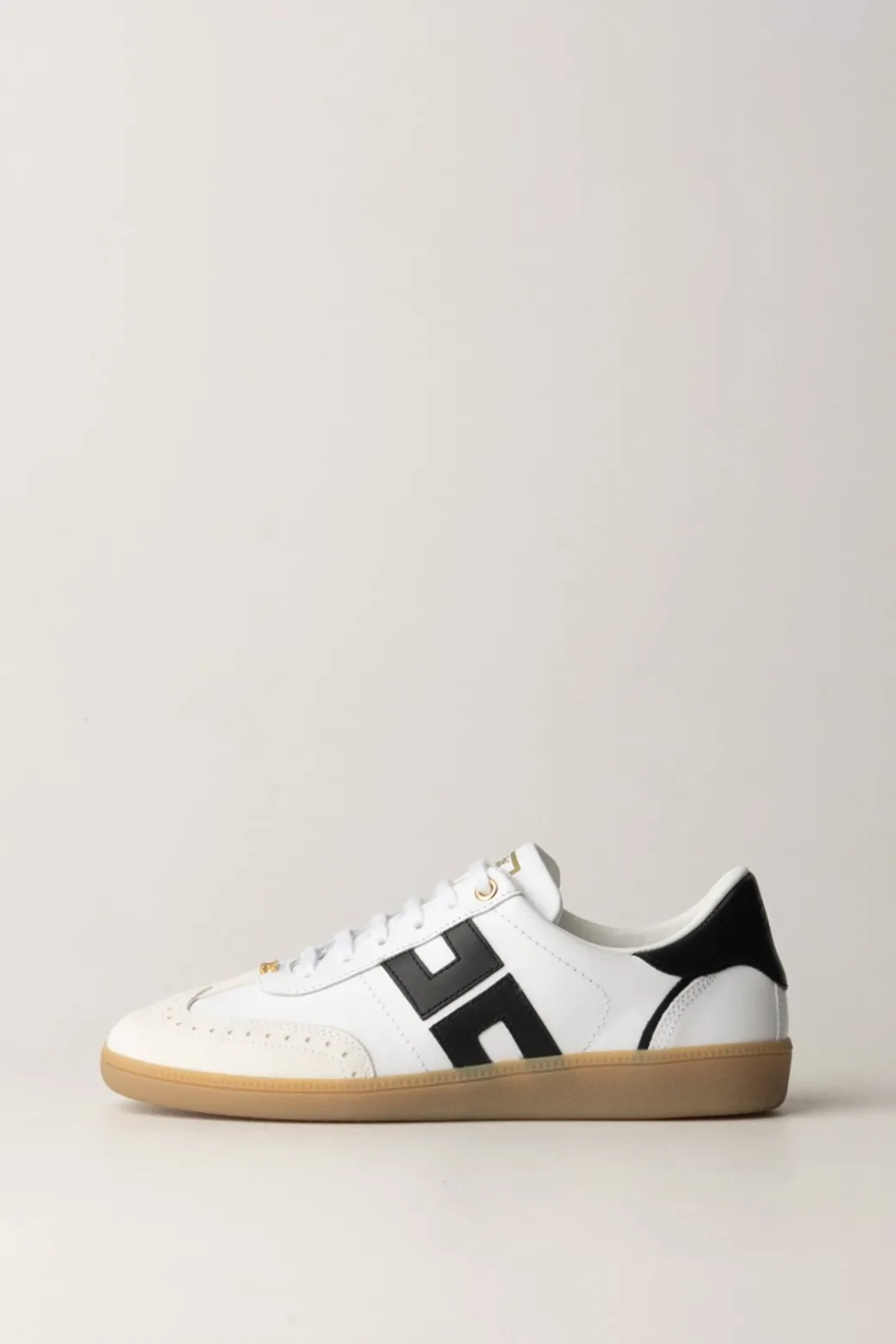 Donna Elisabetta Franchi Sneakers In Pelle con Logo a Contrasto