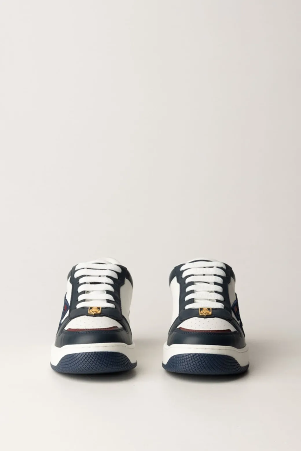 Donna Elisabetta Franchi Sneakers In Pelle con Logo Doppia C