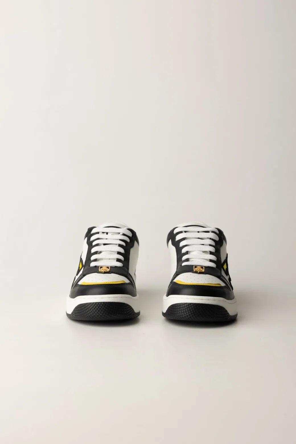 Donna Elisabetta Franchi Sneakers In Pelle con Logo Doppia C