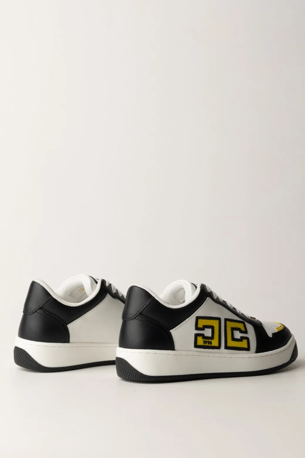 Donna Elisabetta Franchi Sneakers In Pelle con Logo Doppia C
