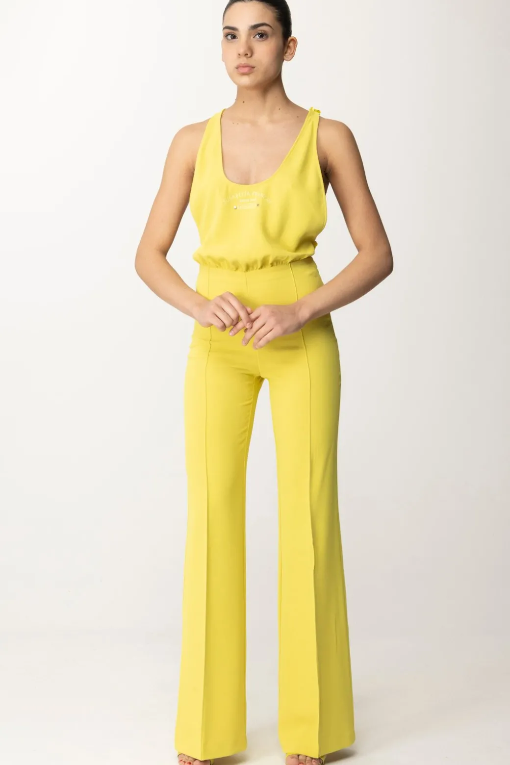 Donna Elisabetta Franchi Tuta Ricamo Logo Reserved