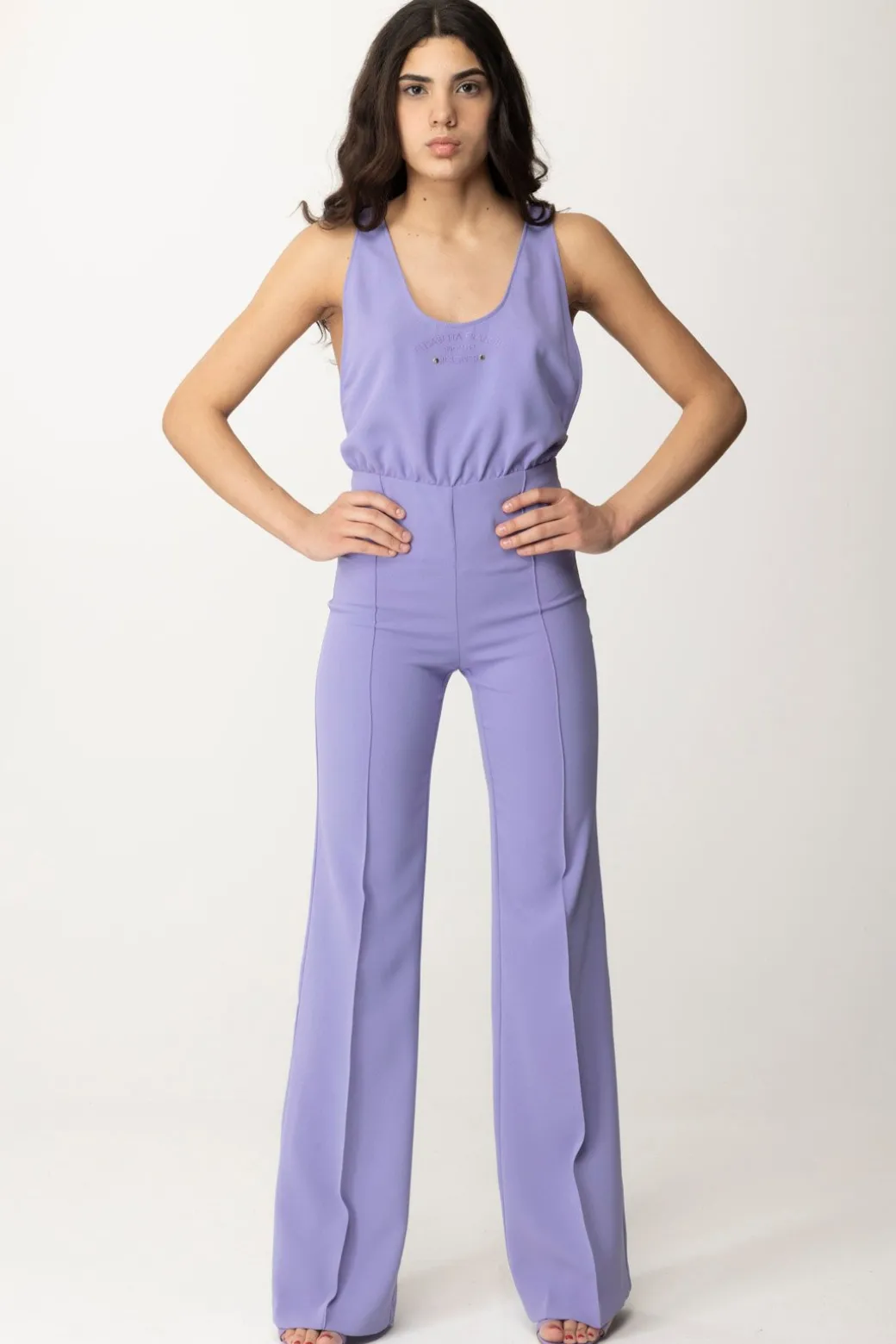 Donna Elisabetta Franchi Tuta Ricamo Logo Reserved