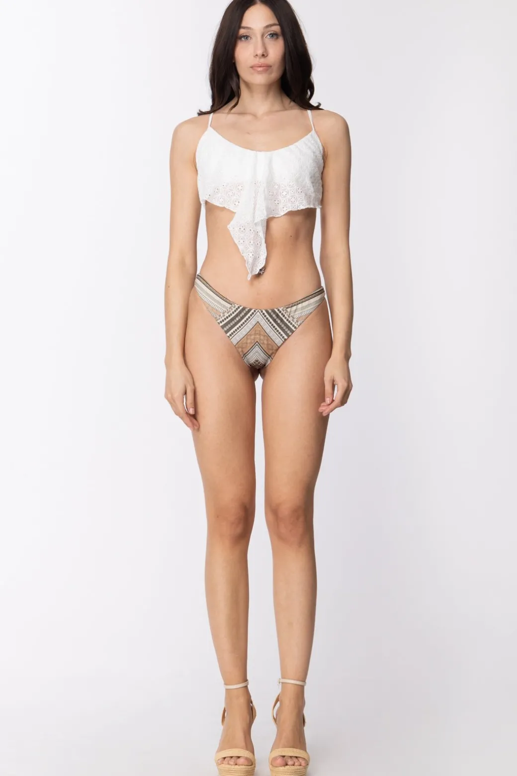 Donna Fk Bikini Fascia Tip In Pizzo Sal Gallo Slip Altezza Fianco