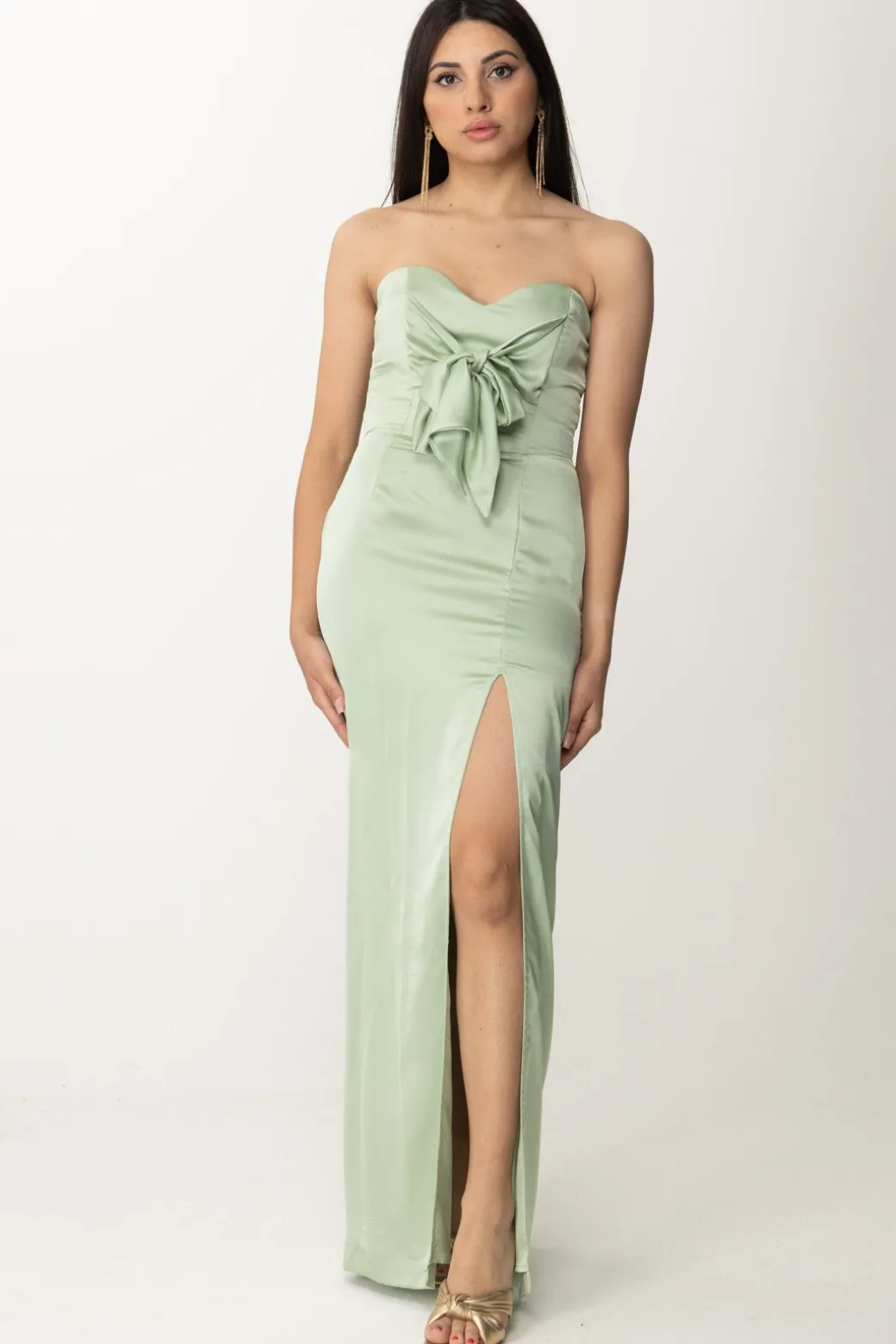 Donna Gaëlle Paris Abito Lungo In Satin