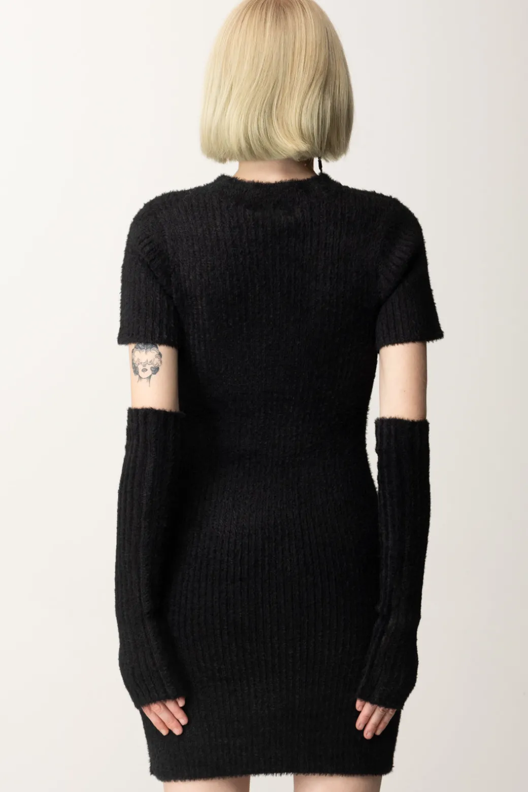 Donna Guess Abito In Maglia con Cut-out e Manicotti
